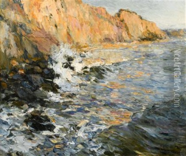 Santa Monica, California Oil Painting - Luis Graner y Arrufi