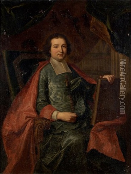 Portrait D'antoine-joseph D'amat, Abbe De Boscodom, Eveque De Senez Oil Painting - Hyacinthe Rigaud