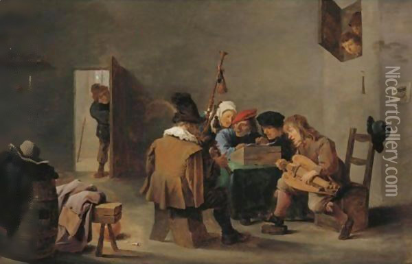 The Boors' Concert Oil Painting - David The Younger Teniers
