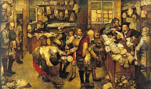 The Collector of Tithes Oil Painting - Pieter The Younger Brueghel