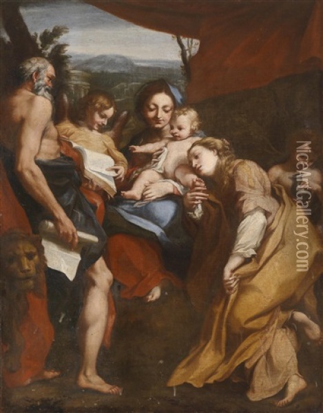 La Madonna Di San Gerolamo Oil Painting -  Correggio