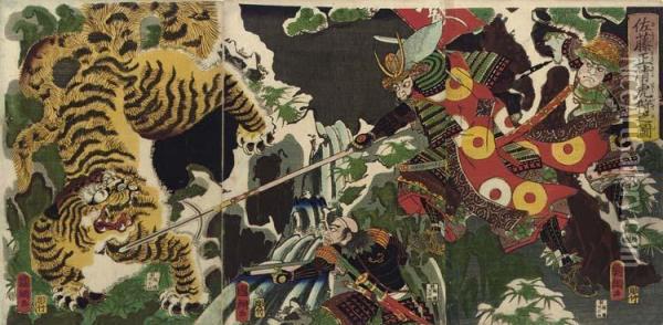 Utagawa Hiroshige Oil Painting - Utagawa Kunitsuna