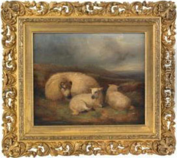 Landscape With Sheep Oil Painting - James Charles Morris