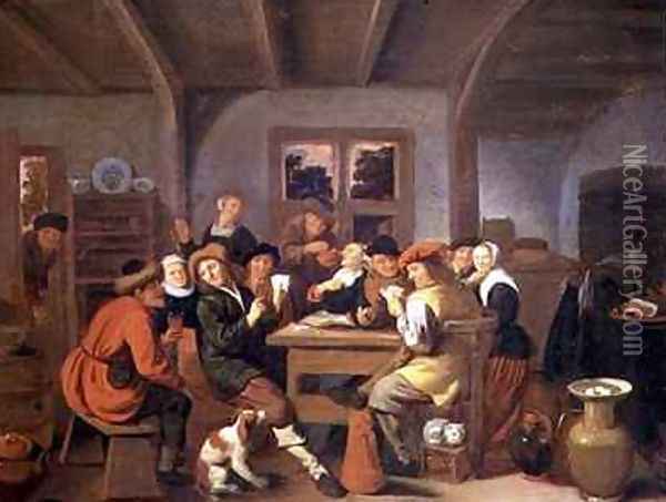 A Happy Party Oil Painting - Jan or Johannes Hals