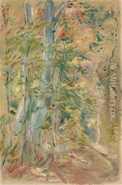 Etude De Foret Oil Painting - Berthe Morisot