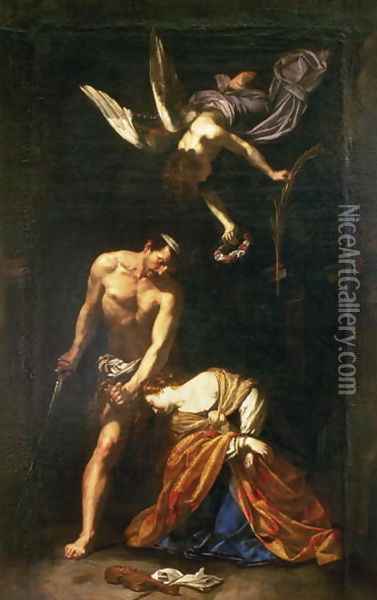 The Martyrdom of St. Cecilia Oil Painting - Orazio Riminaldi