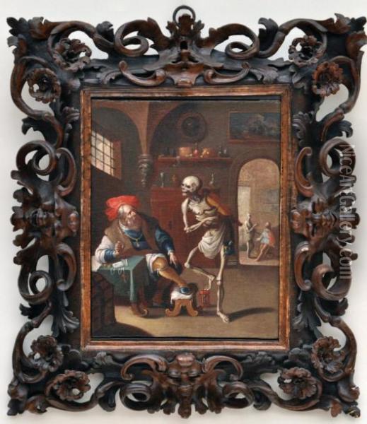 La Mort Jouant Du Violon Oil Painting - Frans Francken
