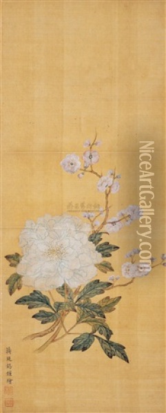 Flower Oil Painting -  Jiang Tingxi