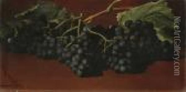 Grapes Oil Painting - Edward Chalmers Leavitt