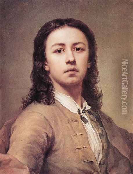 Self-Portrait 1744 Oil Painting - Anton Raphael Mengs