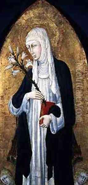 Saint Catherine of Siena 1347-80 Oil Painting - Paolo di Grazia Giovanni di