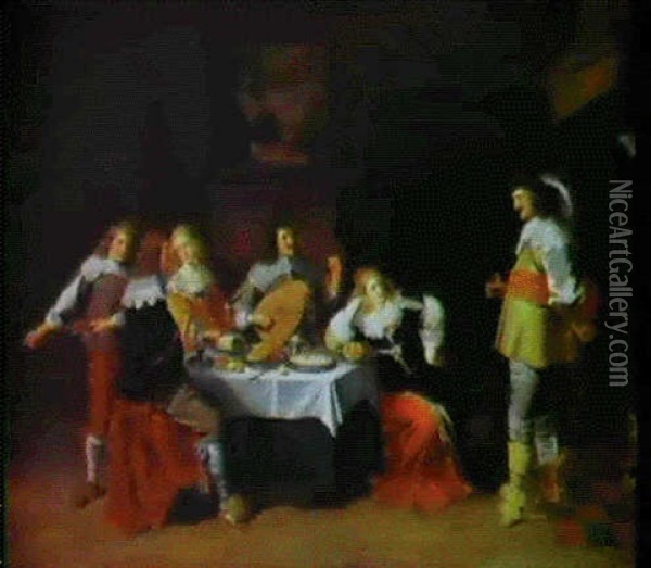 Le Concert Oil Painting - Christoffel Jacobsz. Van Der Lamen