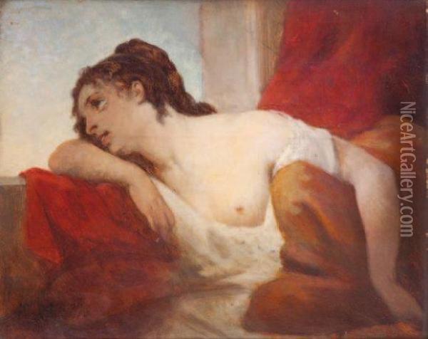 Jeune Femme Denudee Oil Painting - Baudry Paul