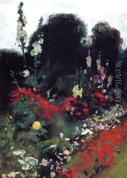 Corner Of A Garden Oil Painting - John Singer Sargent