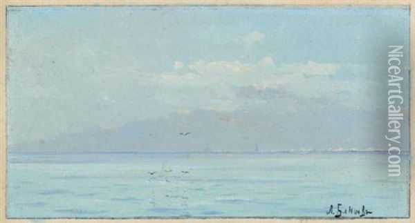 La Mer Noire Oil Painting - Leonid Demyanovich Blinov