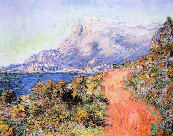 The Red Road Near Menton Oil Painting - Claude Oscar Monet