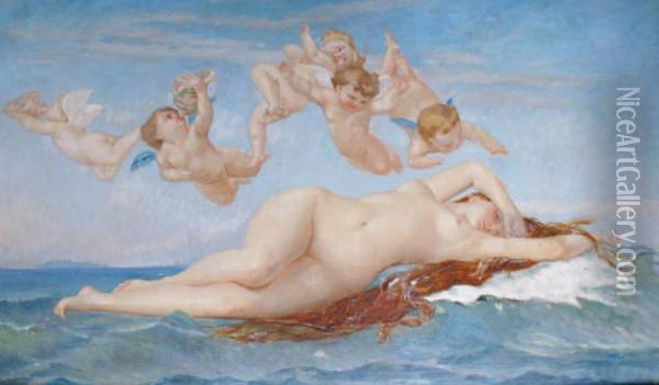 La Naissance De Venus Oil Painting - Alexandre and Jourdan, Adolphe Cabanel