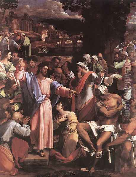The Raising of Lazarus 1517-19 Oil Painting - Sebastiano Del Piombo