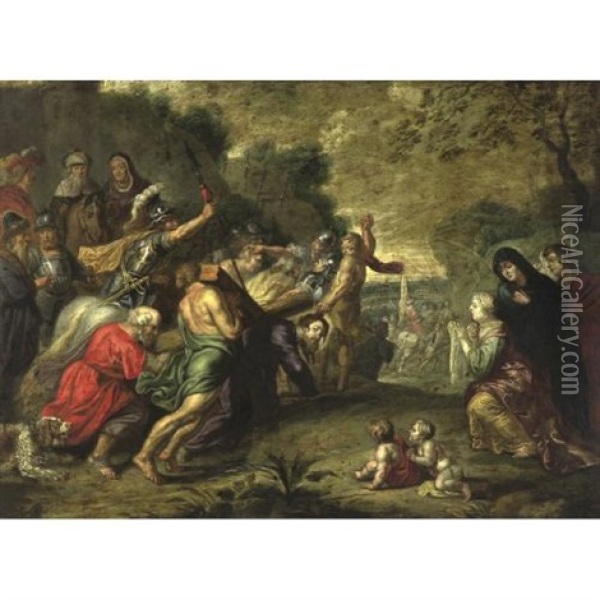 Via Dolorosa Oil Painting - Willem van Herp the Elder