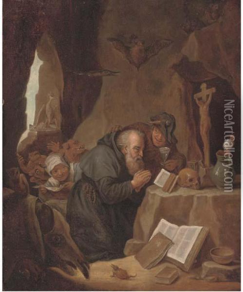The Temptation Of Saint Antony Oil Painting - David The Younger Teniers