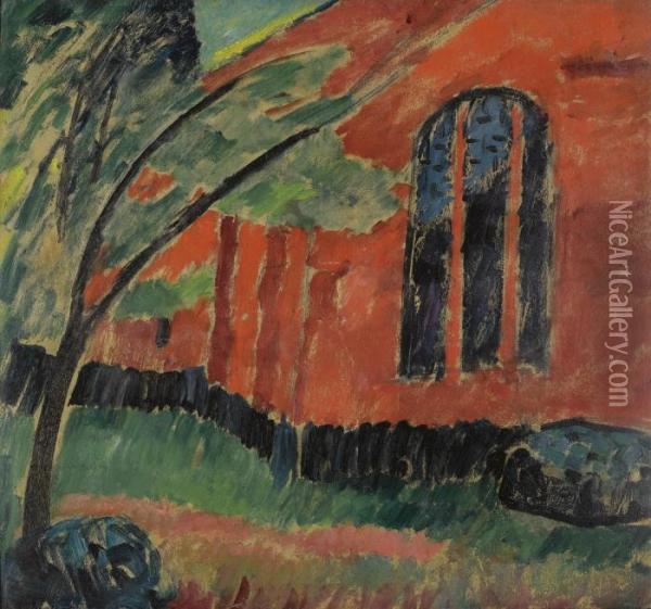 Kirche Im Prerow (church In Prerow) Oil Painting - Alexei Jawlensky