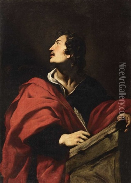 Saint John The Evangelist Oil Painting - Pietro (Monrealese) Novelli