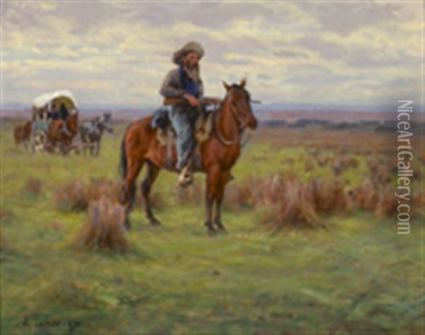 8western Scene Oil Painting - Richard Lorenz
