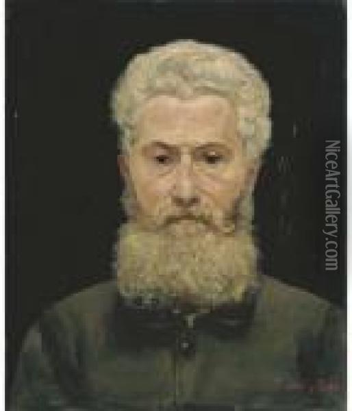 Bildnis Des Malermeisters P. Taddeoli Oil Painting - Ferdinand Hodler