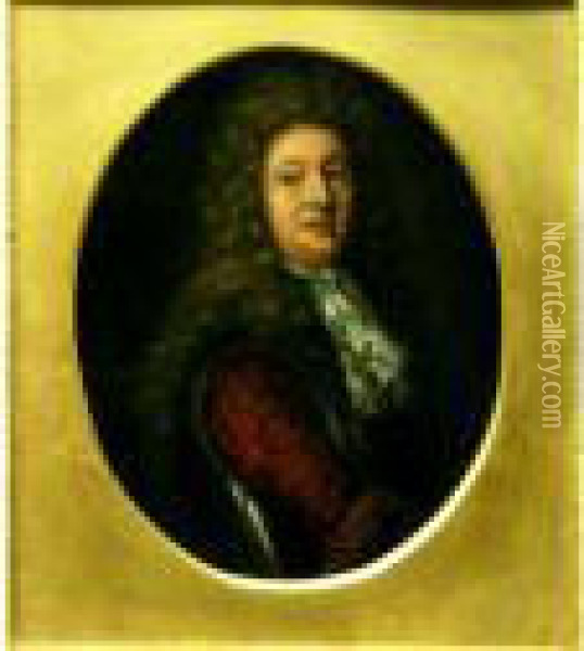 Portrait Of The Earl Of Clarendon Oil Painting - Cornelius Jonson