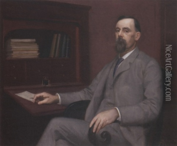 My Father, James Paxton Oil Painting - William McGregor Paxton