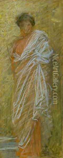 Figure of a Woman Oil Painting - Albert Joseph Moore