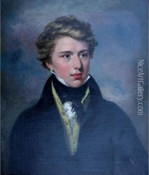 Portrait Of A Young Gentleman Oil Painting - Martin Archer Shee
