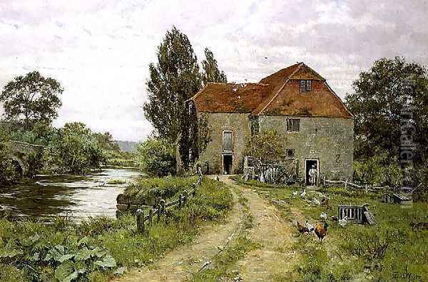 Fittleworth Mill, Sussex, 1918 Oil Painting - Edward Wilkins Waite
