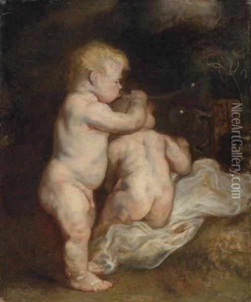 A 
Vanitas Oil Painting - Sir Anthony Van Dyck