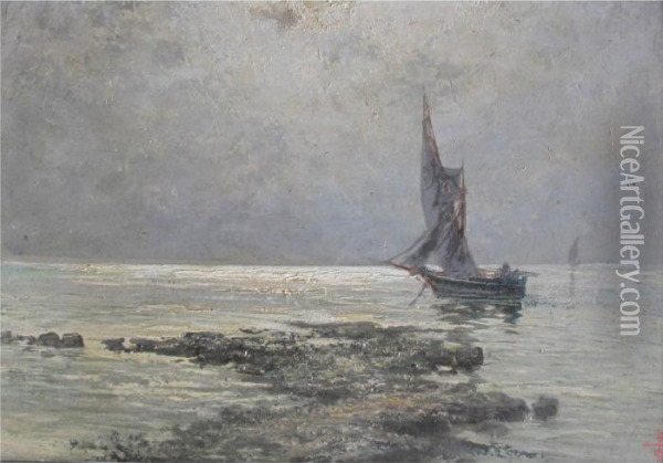 Paesaggio Sul Mare Oil Painting - Giacinto Bo
