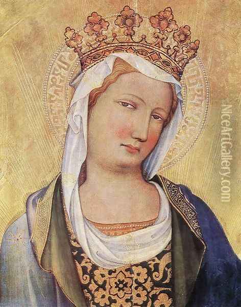 Virgin MaryVirgin Mary 1422-23 Oil Painting - Master of the Bambino Vispo