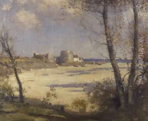 A Breton Harbour Oil Painting - James Paterson