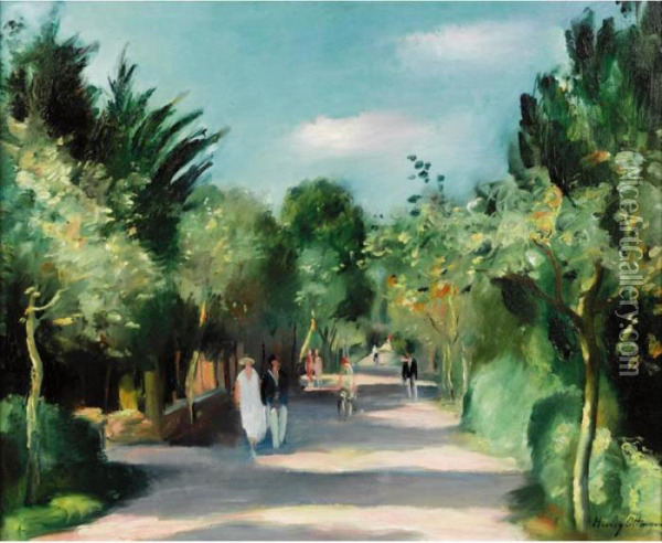 La Promenade Oil Painting - Henri Ottmann