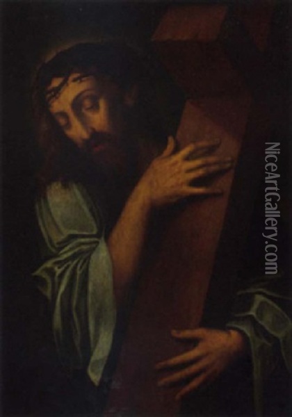 Christ Carrying The Cross Oil Painting - Michiel Coxie the Elder