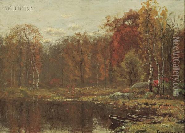 Neponset River Scene Oil Painting - John Joseph Enneking