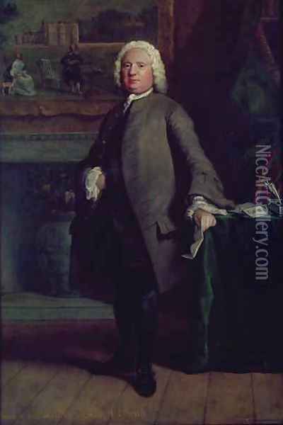 Portrait of Samuel Richardson 1689-1761 Oil Painting - Joseph Highmore