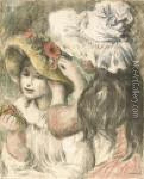 Le Chapeau Epingle, 2eme Planche Oil Painting - Pierre Auguste Renoir
