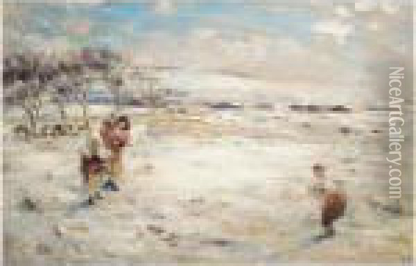 April Snow Oil Painting - William McTaggart