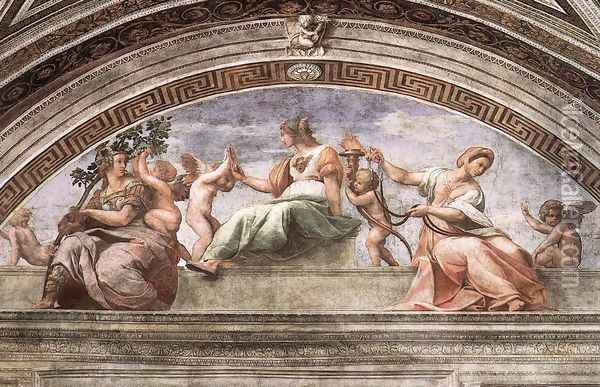 The Cardinal Virtues Oil Painting - Raphael