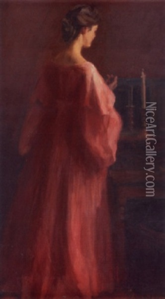 An Old Heirloom Oil Painting - Anna Mary Newman