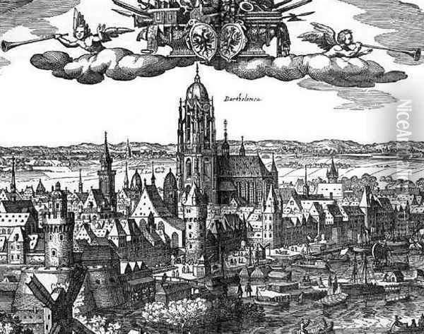 Frankfurt c. 1612 Oil Painting - Matthaus the Elder Merian