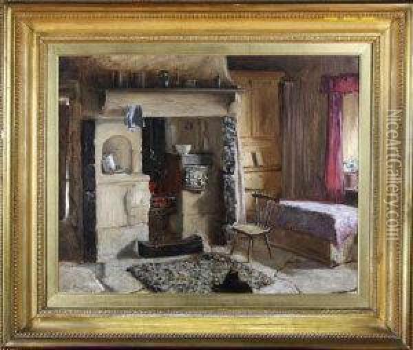 Bettie Ferguson's Cottage Oil Painting - Thomas Bowman Garvie