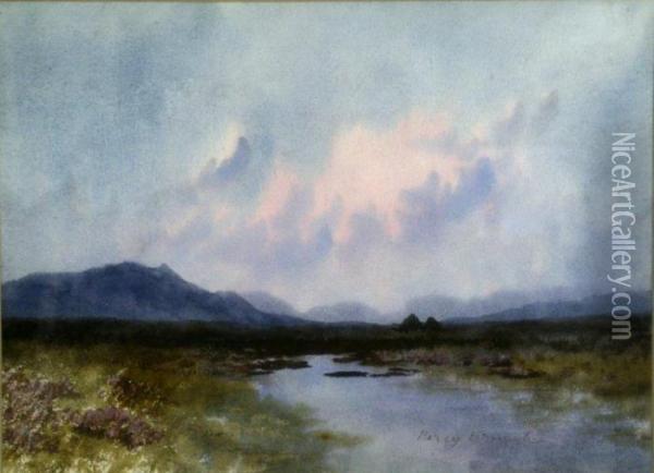 Where The Mountains Of Mourne Sweep Down To The Sea Oil Painting - William Percy French