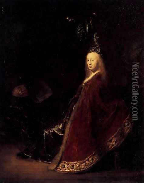 Minerva Oil Painting - Rembrandt Van Rijn
