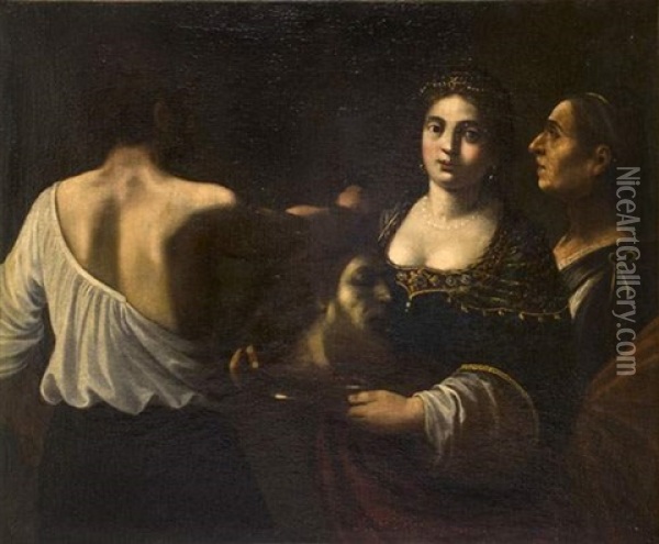 Salome Et La Tete De Saint Jean-baptiste Oil Painting - Cavaliere Giovanni Baglione